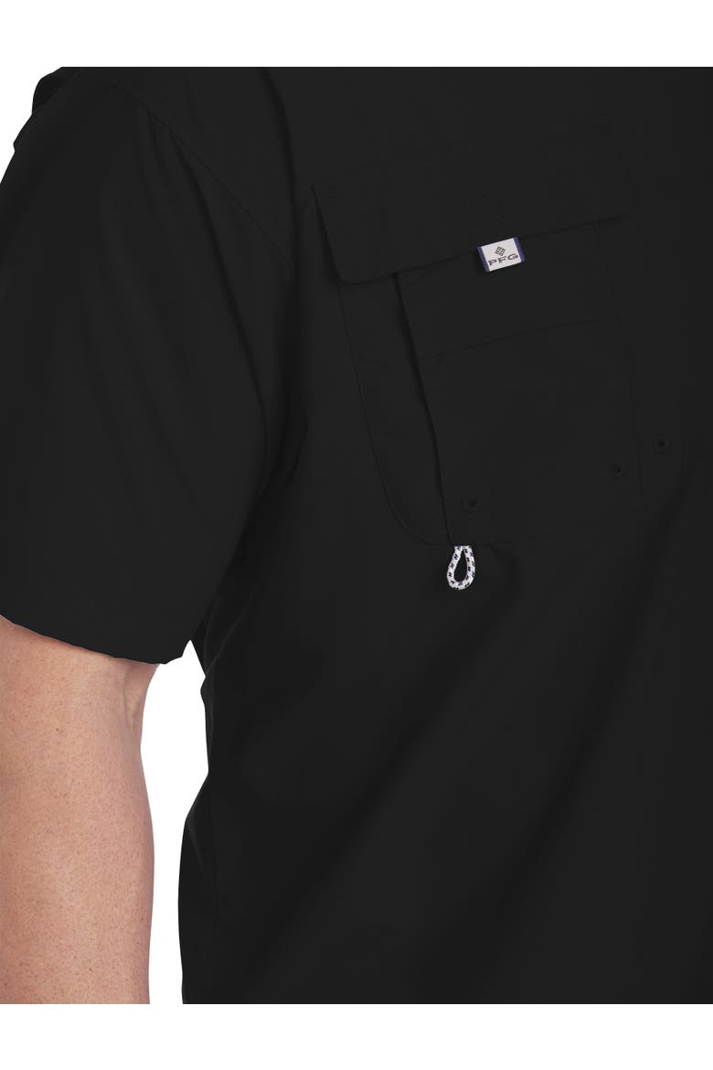 Big & Tall PFG Bahama II Short-Sleeve Sport Shirt, Alternate, color, BLACK