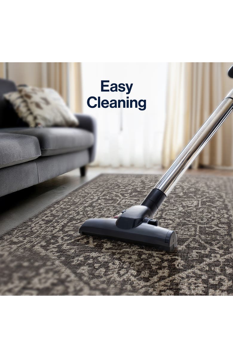 JONATHAN Y Malta Bohemian Medallion Textured Weave Indoor/Outdoor Area Rug, Alternate, color, Black/Gray