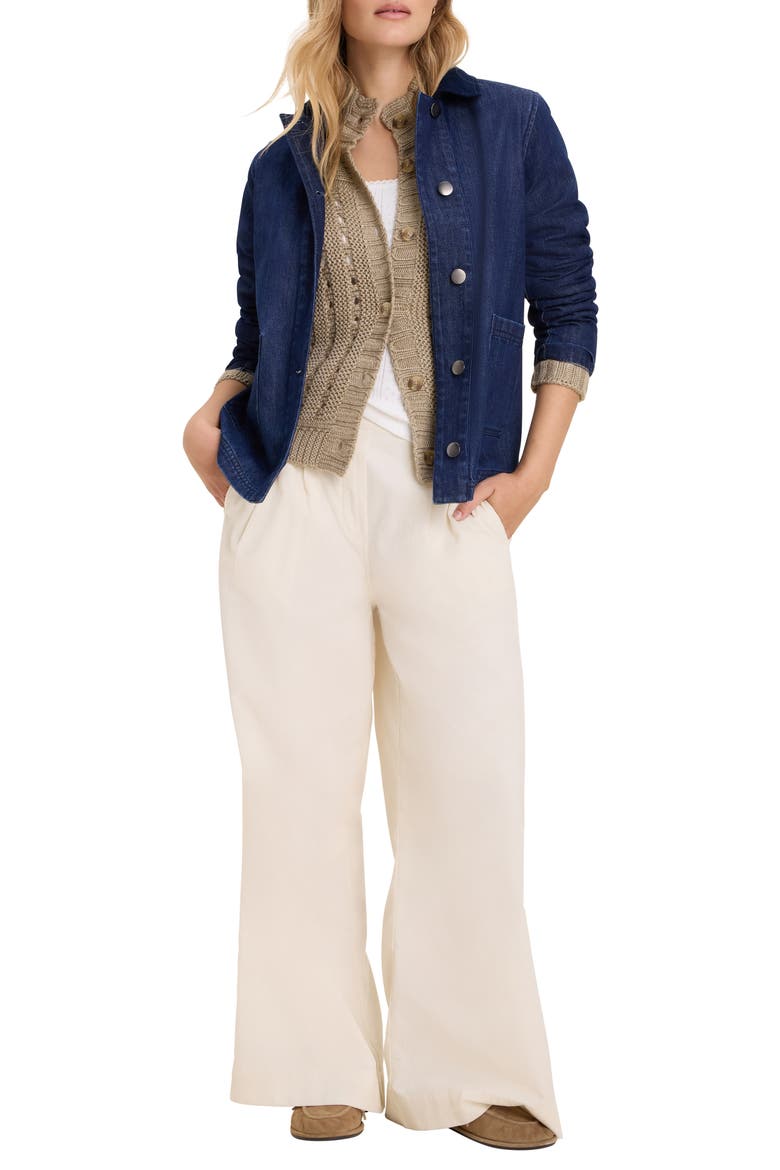 Cable Knit Cardigan, Alternate, color, MALT