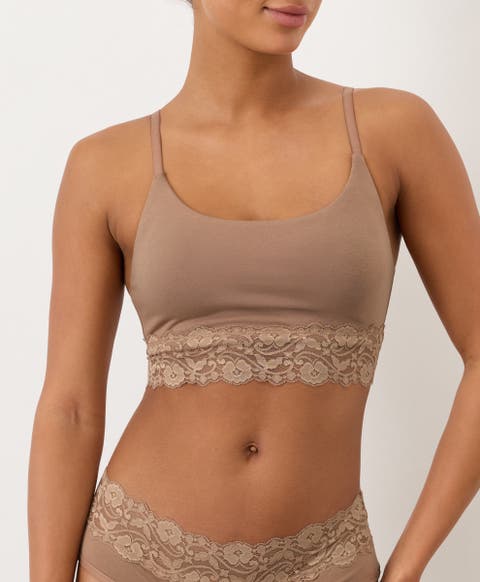 Lace Modern Scoop Bralette Made With Organic Cotton