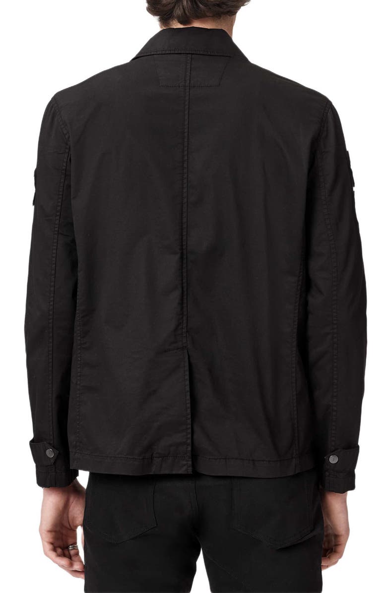 John Varvatos Kade Patch Field Jacket, Alternate, color, Black