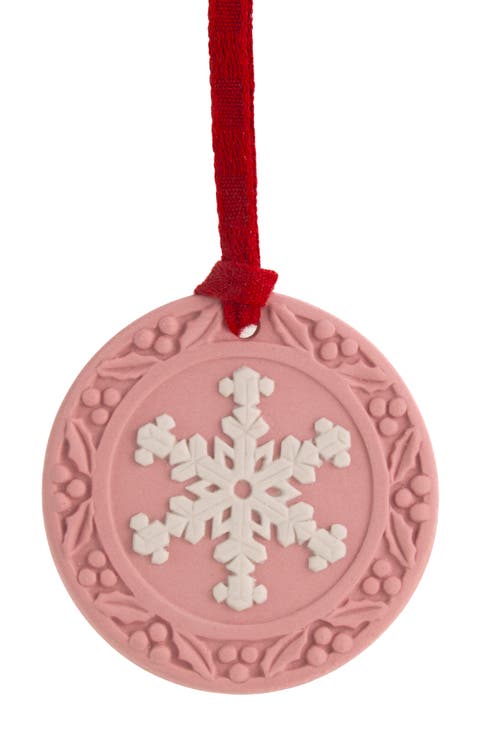 Festive Snowflake Jasperware Ornament