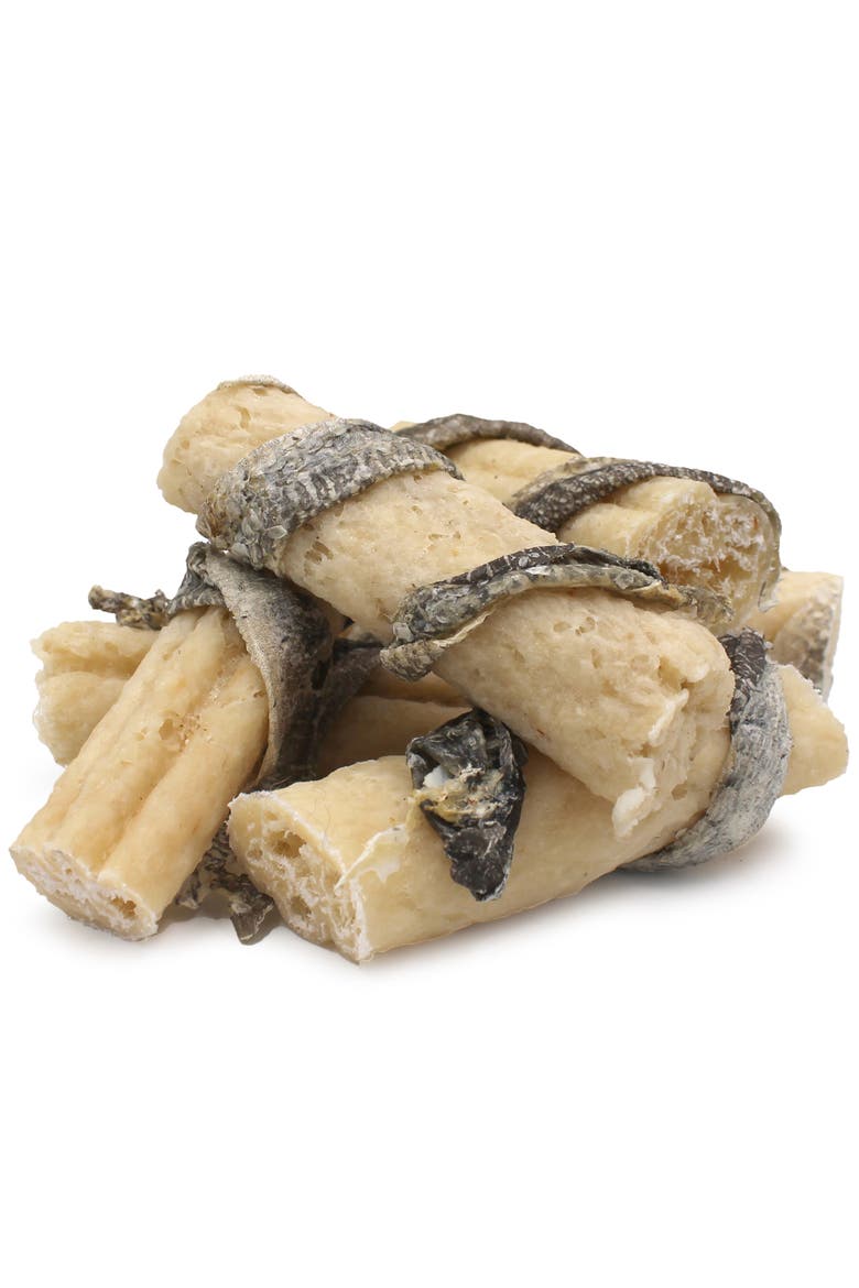 Collagen Dental Chew Beef and Cod Skin 12 Pack, 4 Inch Dog Treat, Alternate, color, Multicolored