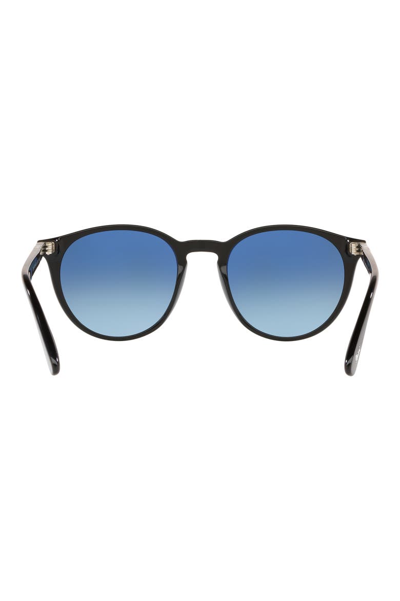 Phantos 52mm Gradient Round Sunglasses, Alternate, color, BLACK