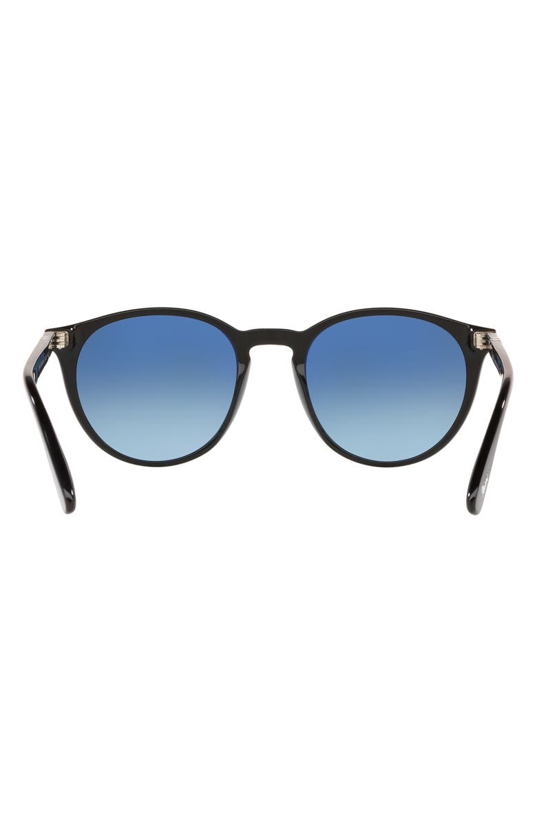Persol Phantos 52mm Gradient Round Sunglasses, Alternate, color, Black