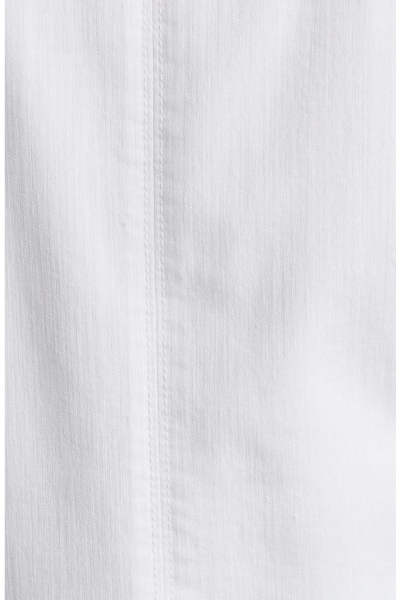 Peplum Denim Jacket, Alternate, color, OPTIC WHITE