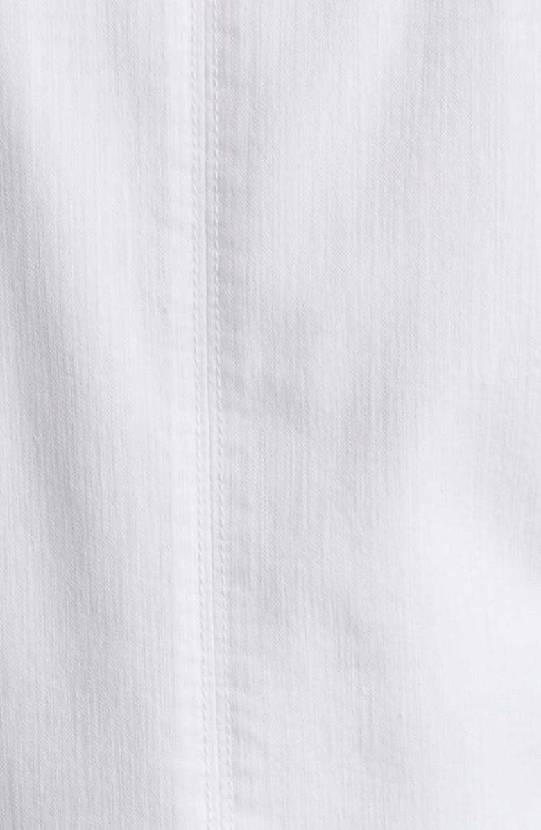 Wit & Wisdom Peplum Denim Jacket, Alternate, color, Optic White