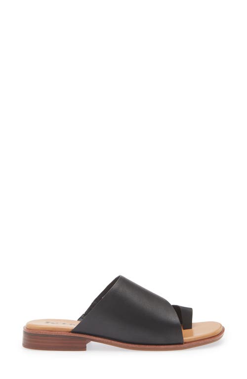 Korks Sareen Toe Loop Sandal In Black