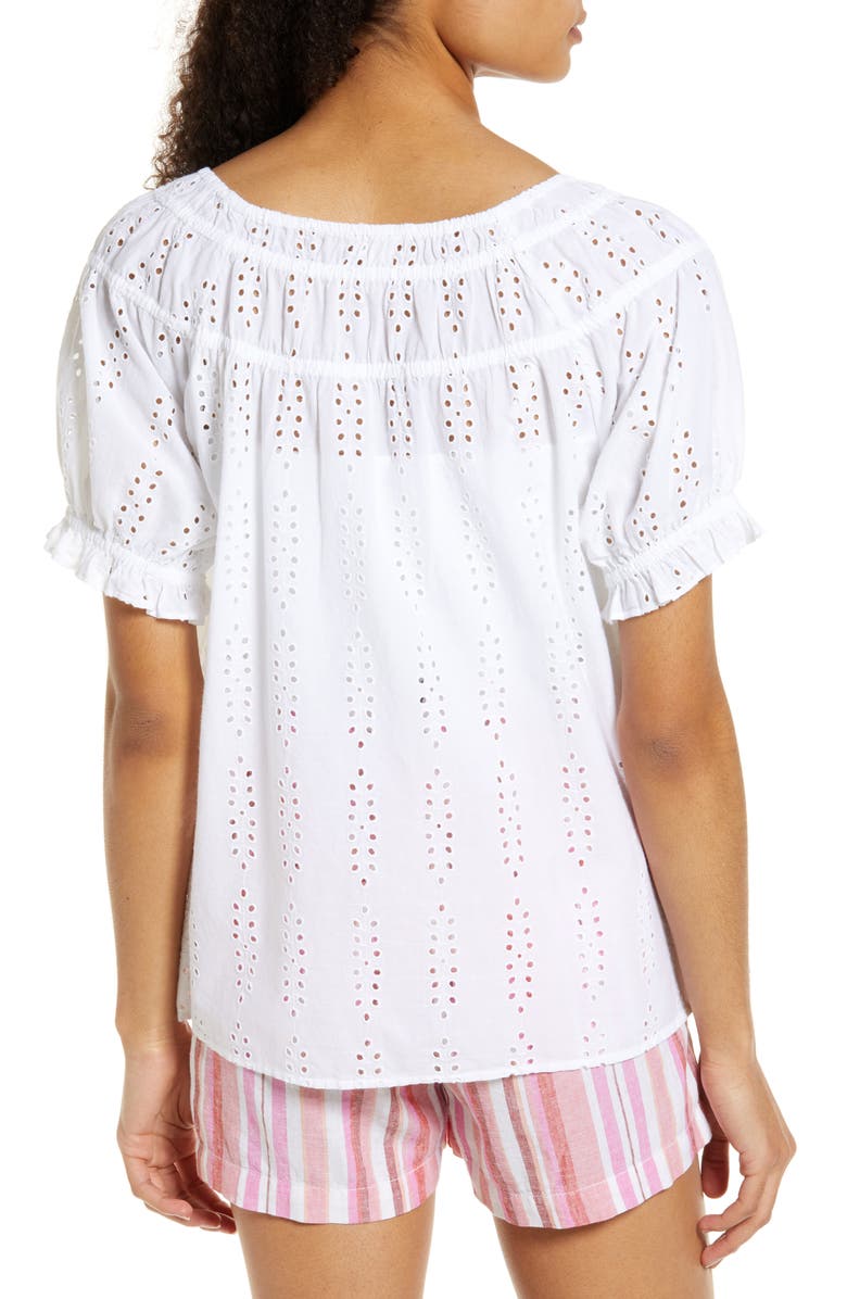 Caslon<sup>®</sup> Eyelet Cotton Top, Alternate, color, 