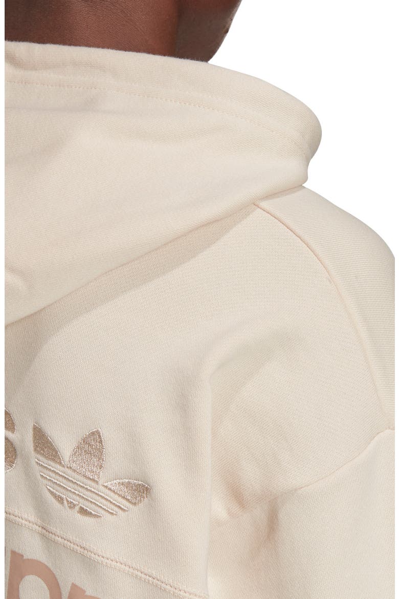 R.Y.V. Cropped French Terry Hoodie, Alternate, color, LINEN