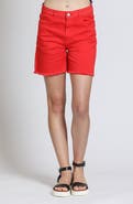 APNY Fray Hem Cutoff Denim Shorts