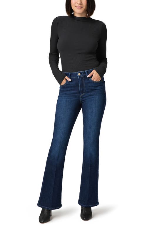Paige Womens Laurel Canyon Flared Stretch-denim Blend Jeans Berlin In Blue