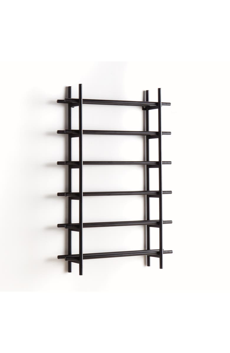 Napa Home & Garden Barossa 6-Bottle Wine Rack - Black Iron - Modern Design, Alternate, color, Black
