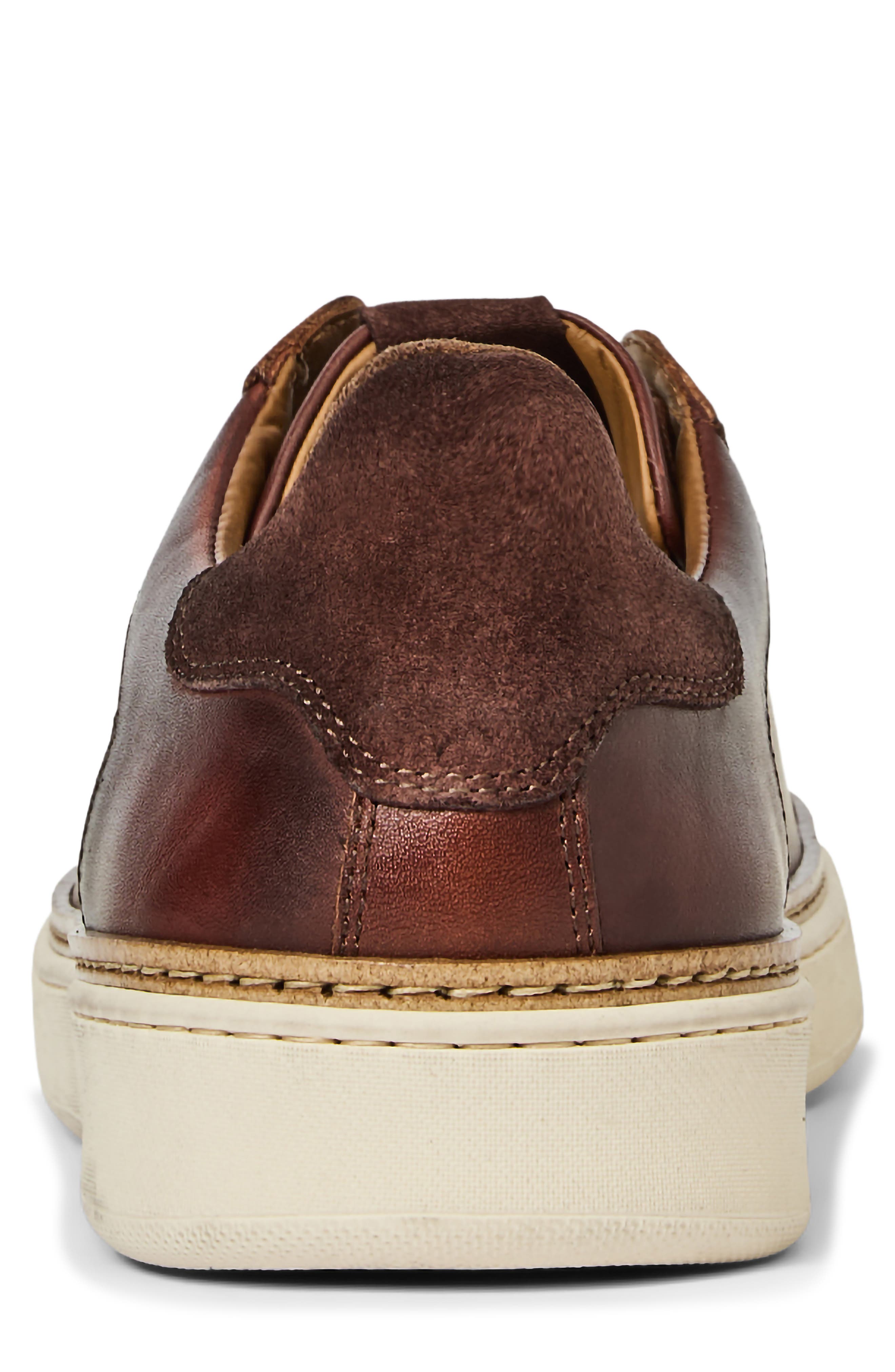 Brivio Lace-Up Sneaker, Alternate, color, BROWN CALF