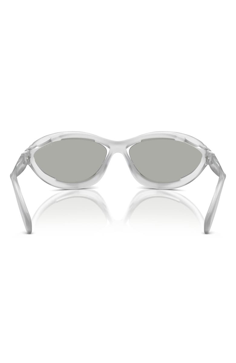 Prada 60mm Cat Eye Sunglasses, Alternate, color, Crystal