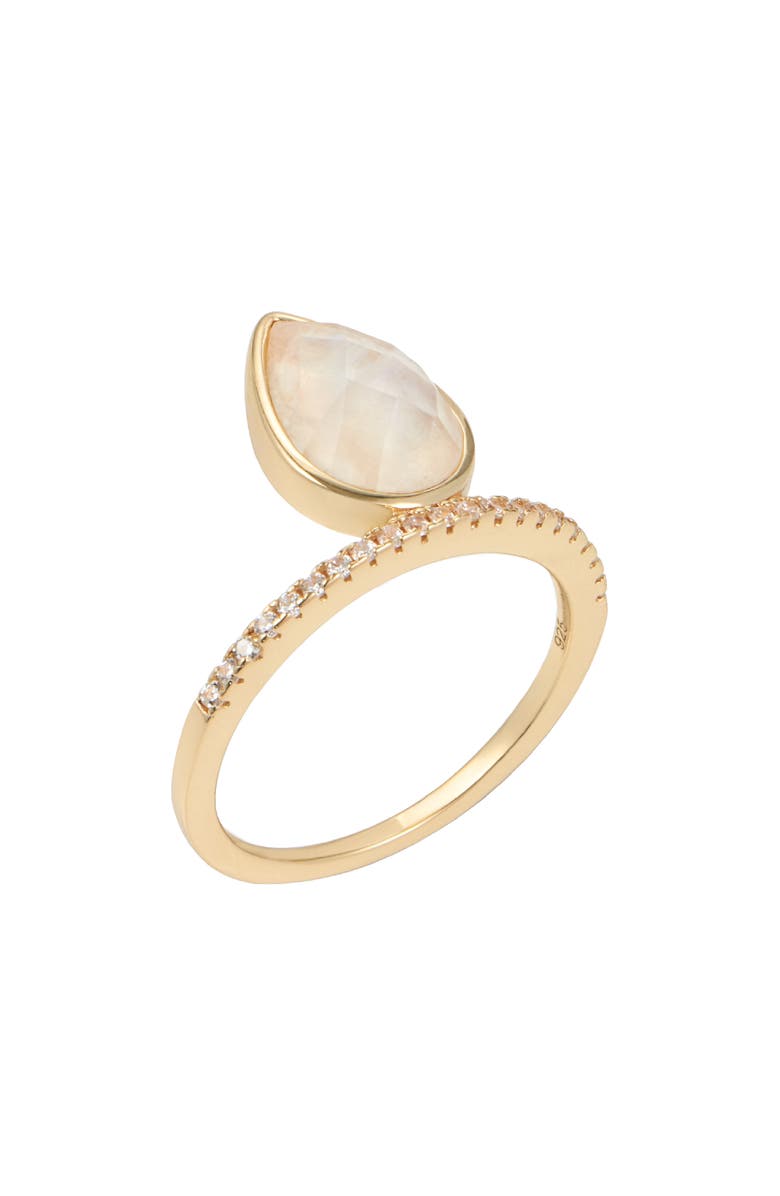 ADORNIA FINE Floating Pear Moonstone Ring, Main, color,