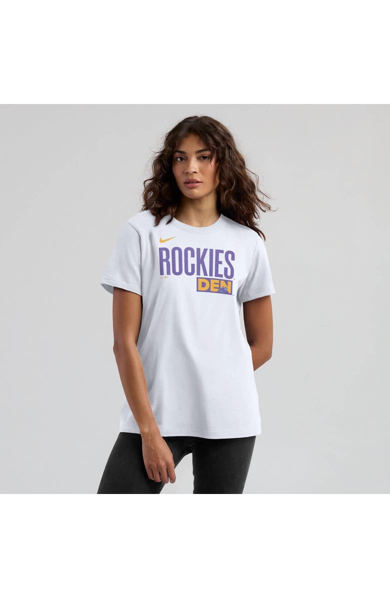 Nike Women's Nike  White Colorado Rockies 2025 City Connect Wordmark T-Shirt, Alternate, color, White