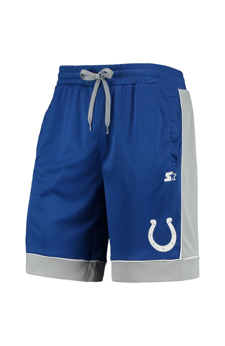 STARTER Men's Starter Royal/Gray Indianapolis Colts Fan Favorite Fashion Shorts, Alternate, color, 