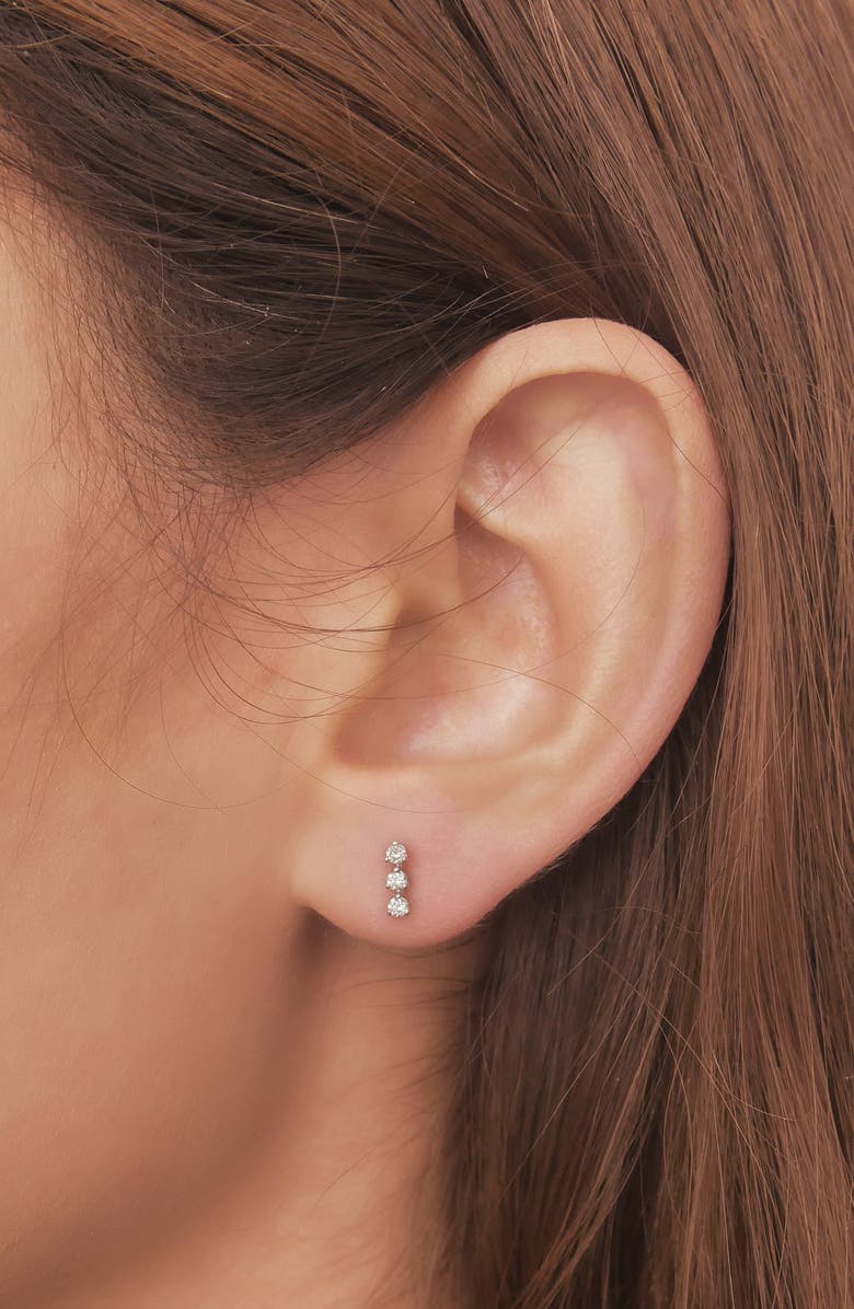 Bony Levy Liora Triple Diamond Stud Earrings, Alternate, color, 