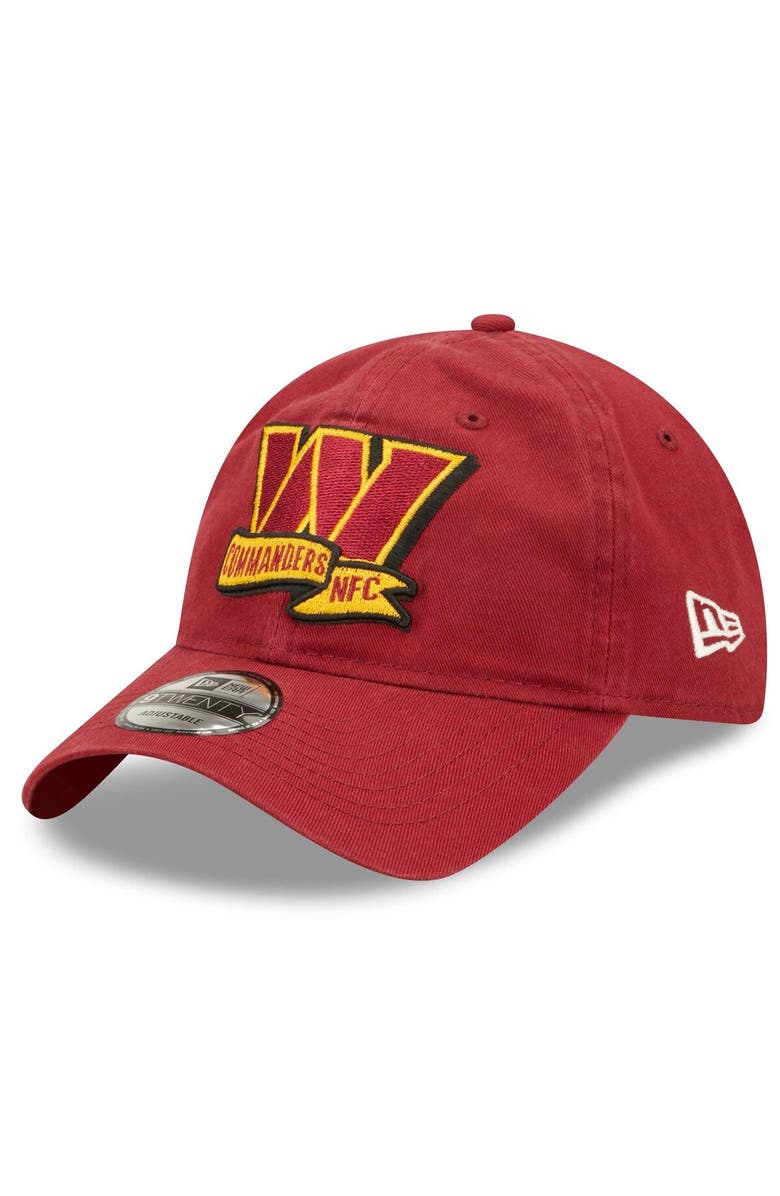 New Era Youth New Era Burgundy Washington Commanders 2022 Sideline Adjustable 9TWENTY Hat, Alternate, color, 