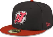 New Era Men's New Era Black New Jersey Devils Core Logo Two-Tone 59FIFTY Fitted Hat