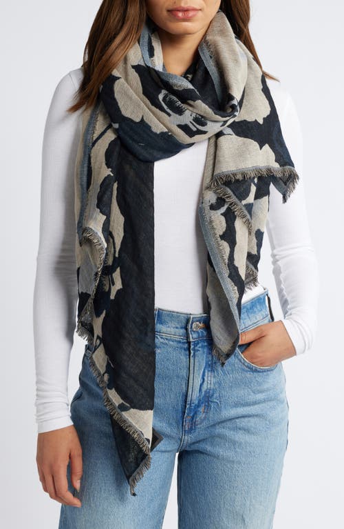 Masai Copenhagen Astecia Print Wool Scarf in Black 