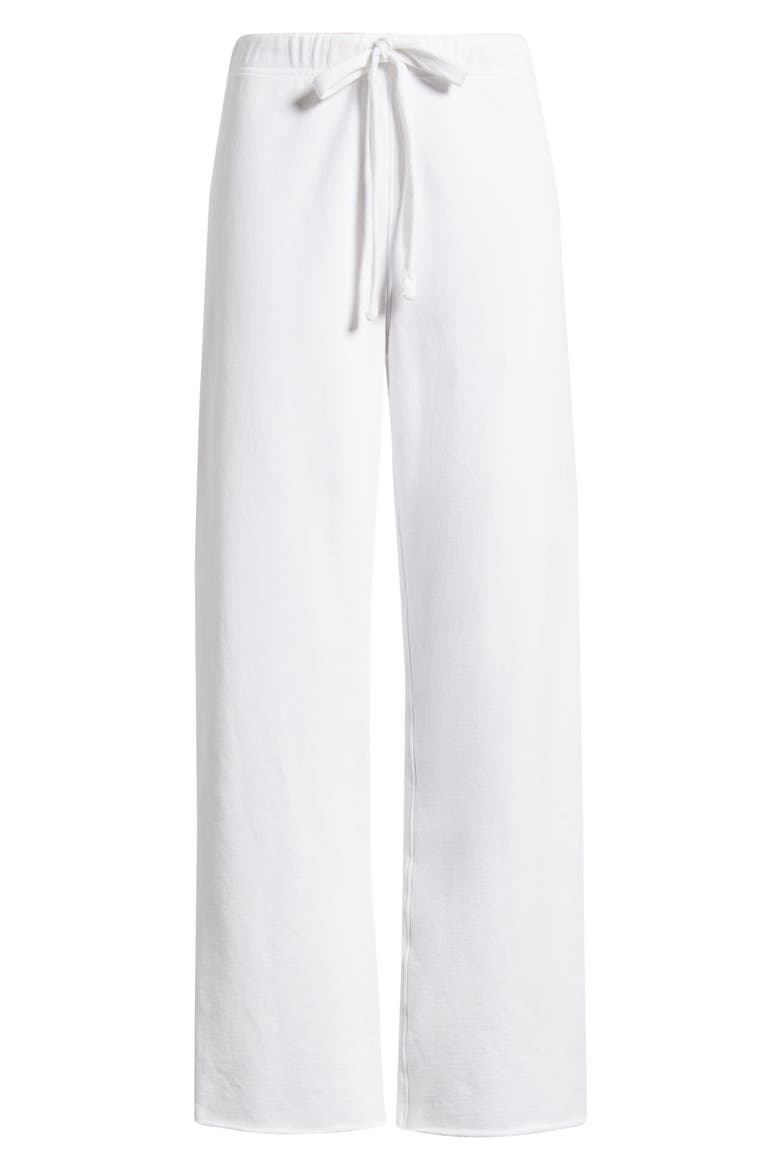 Catherine Cotton Sweatpants, Alternate, color, WHITE