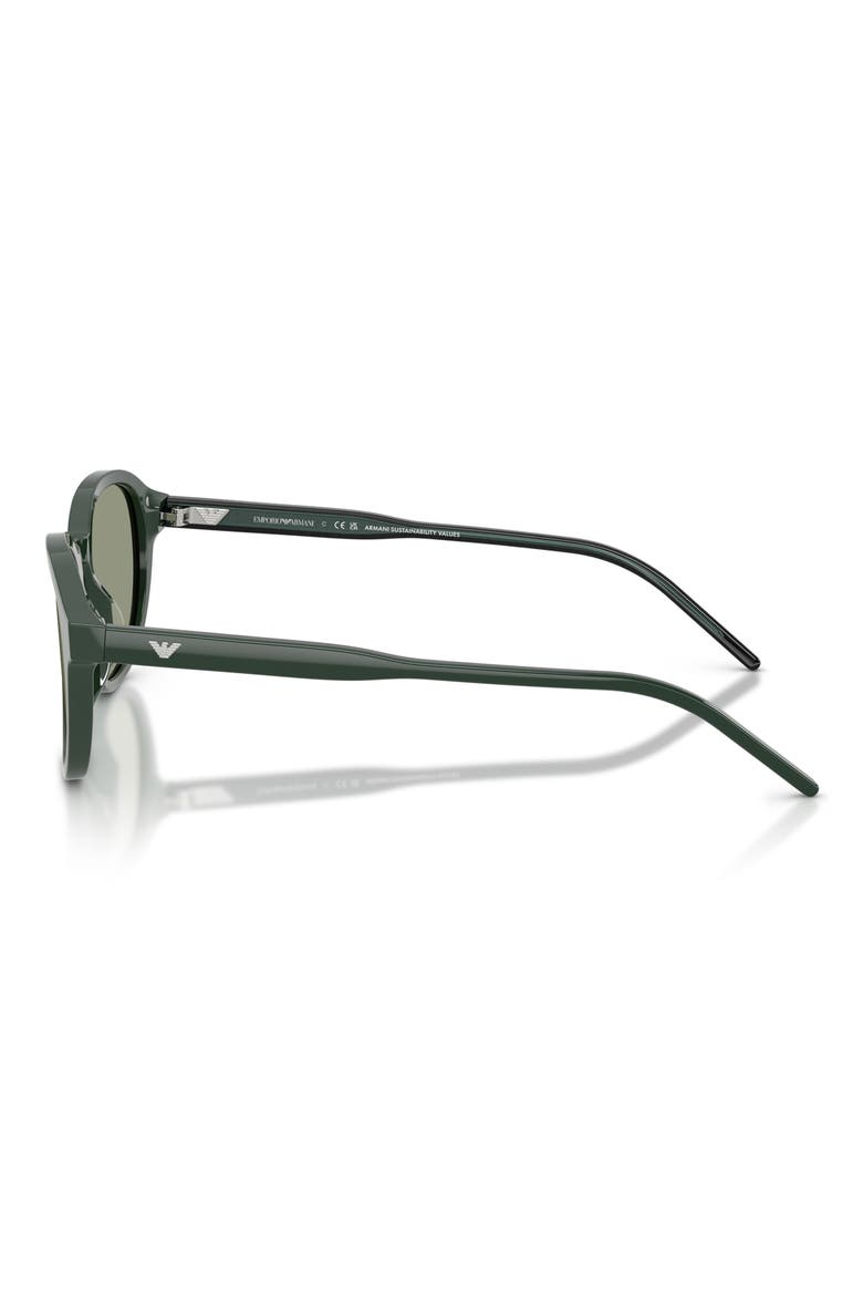51mm Pillow Sunglasses, Alternate, color, SHINY GREEN / GREEN