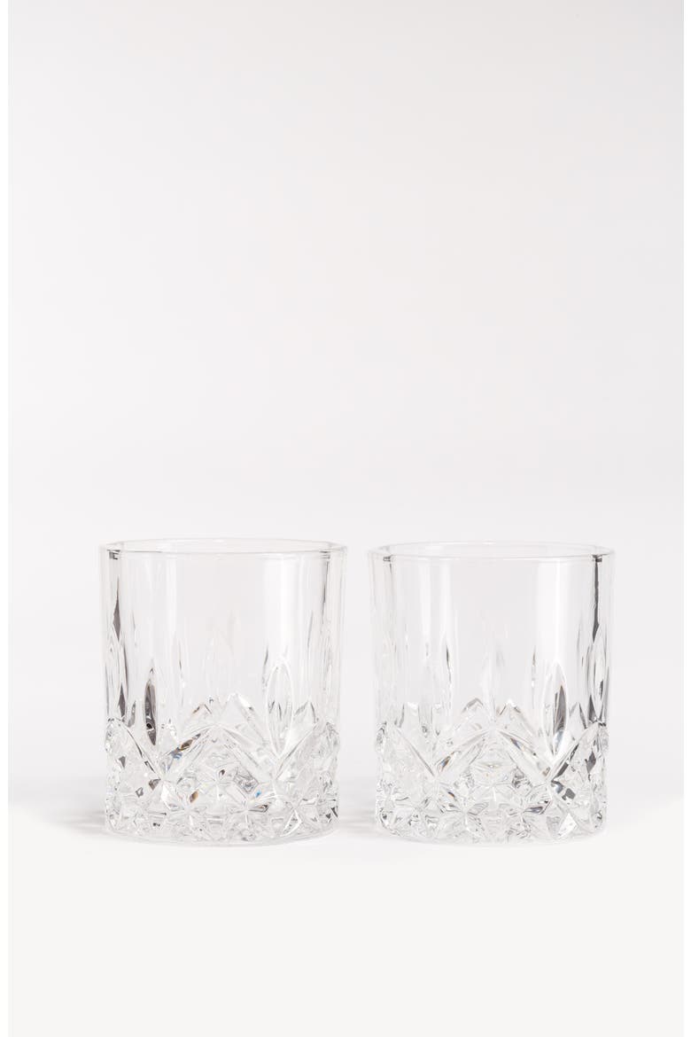 Admiral Crystal Rocks Glasses, Main, color, CLEAR