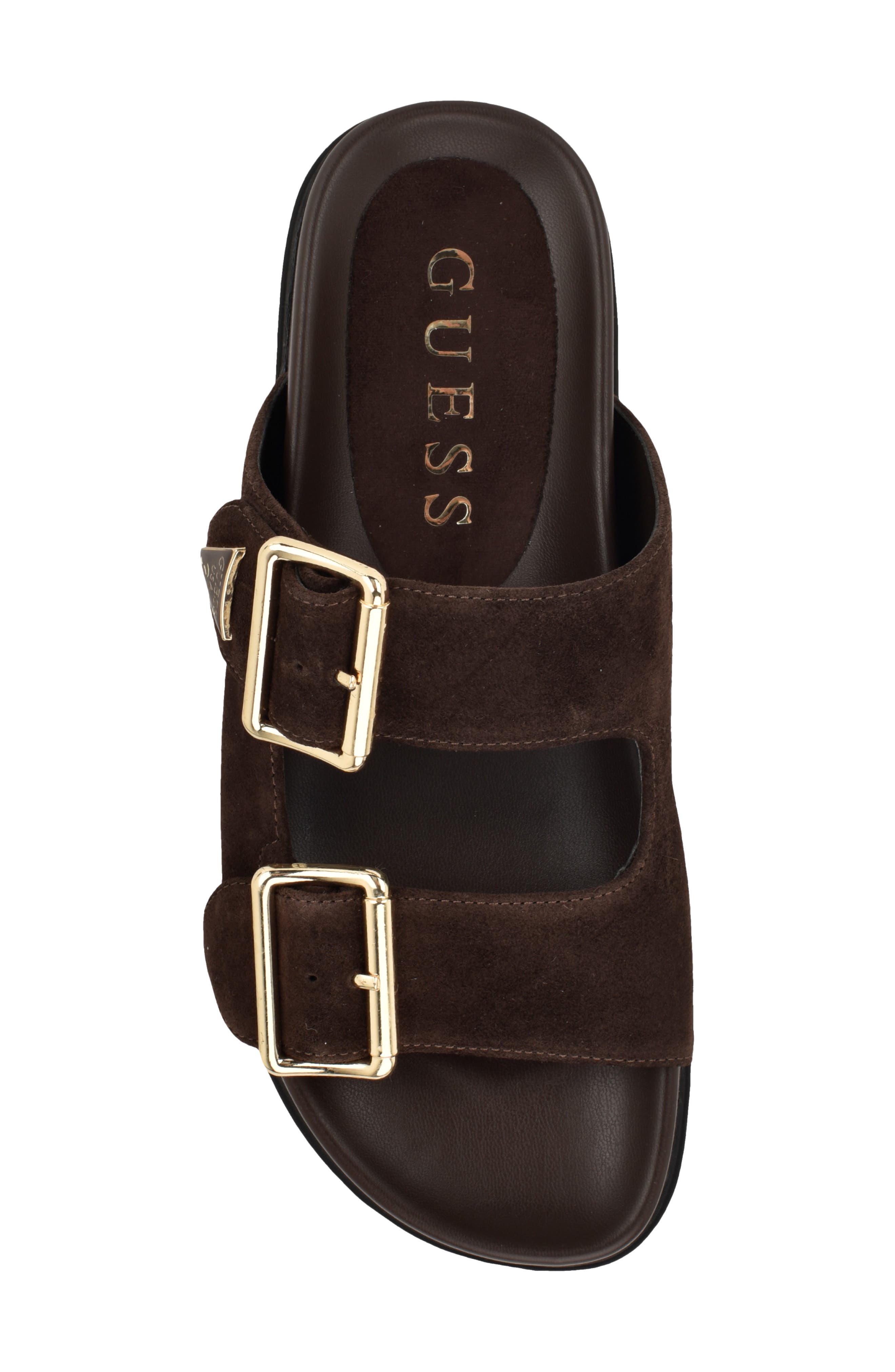 GUESS Fasten Sandal, Alternate, color, Dark Brown