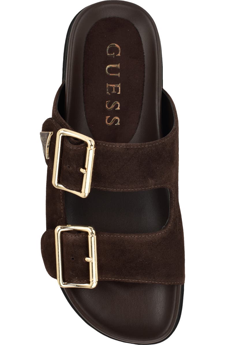 GUESS Fasten Sandal, Alternate, color, Dark Brown