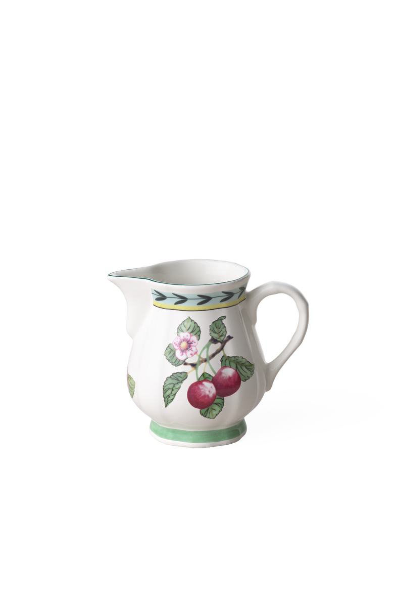 French Garden Fleurence Creamer, Main, color, white