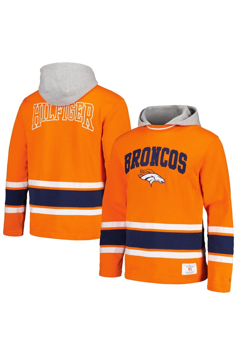 Men's Tommy Hilfiger Orange Denver Broncos Ivan Fashion Pullover Hoodie, Main, color, Orange