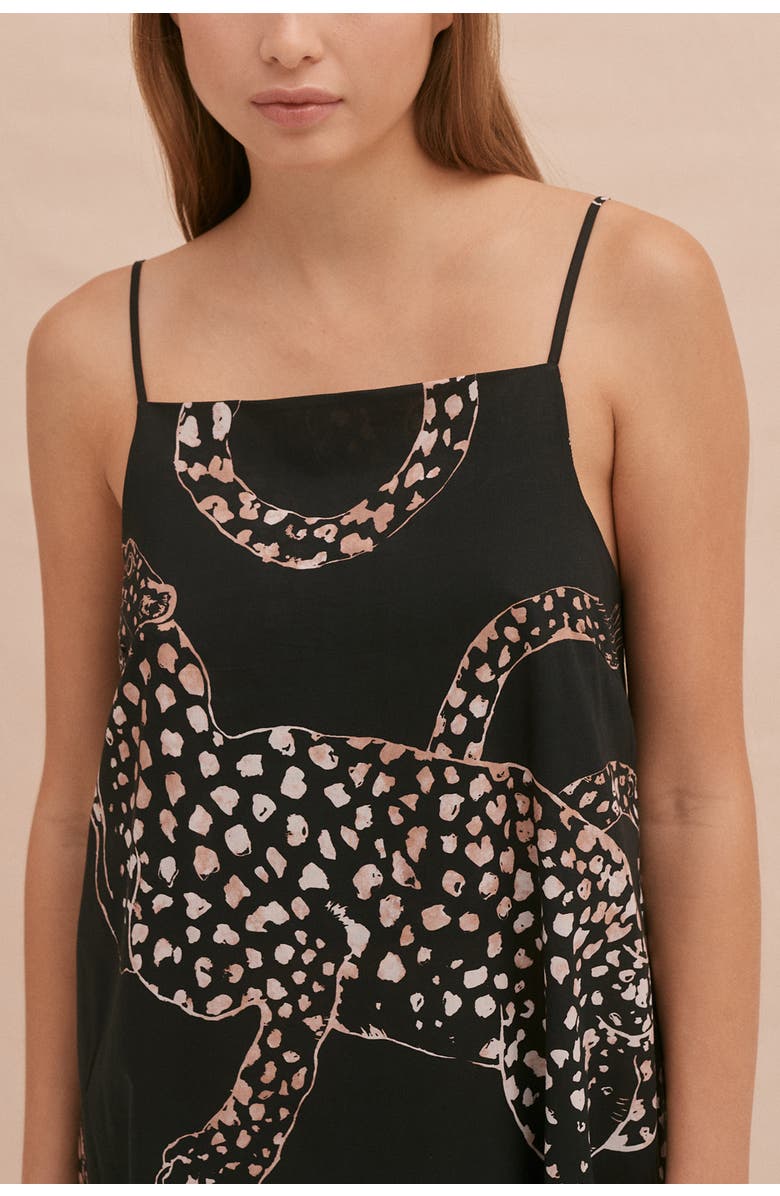 Desmond & Dempsey Square Nightie, Alternate, color, Jag Navy