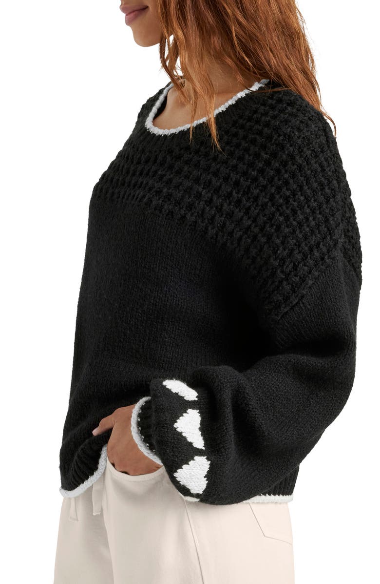 Splendid Charity Hearts Sweater, Alternate, color, 