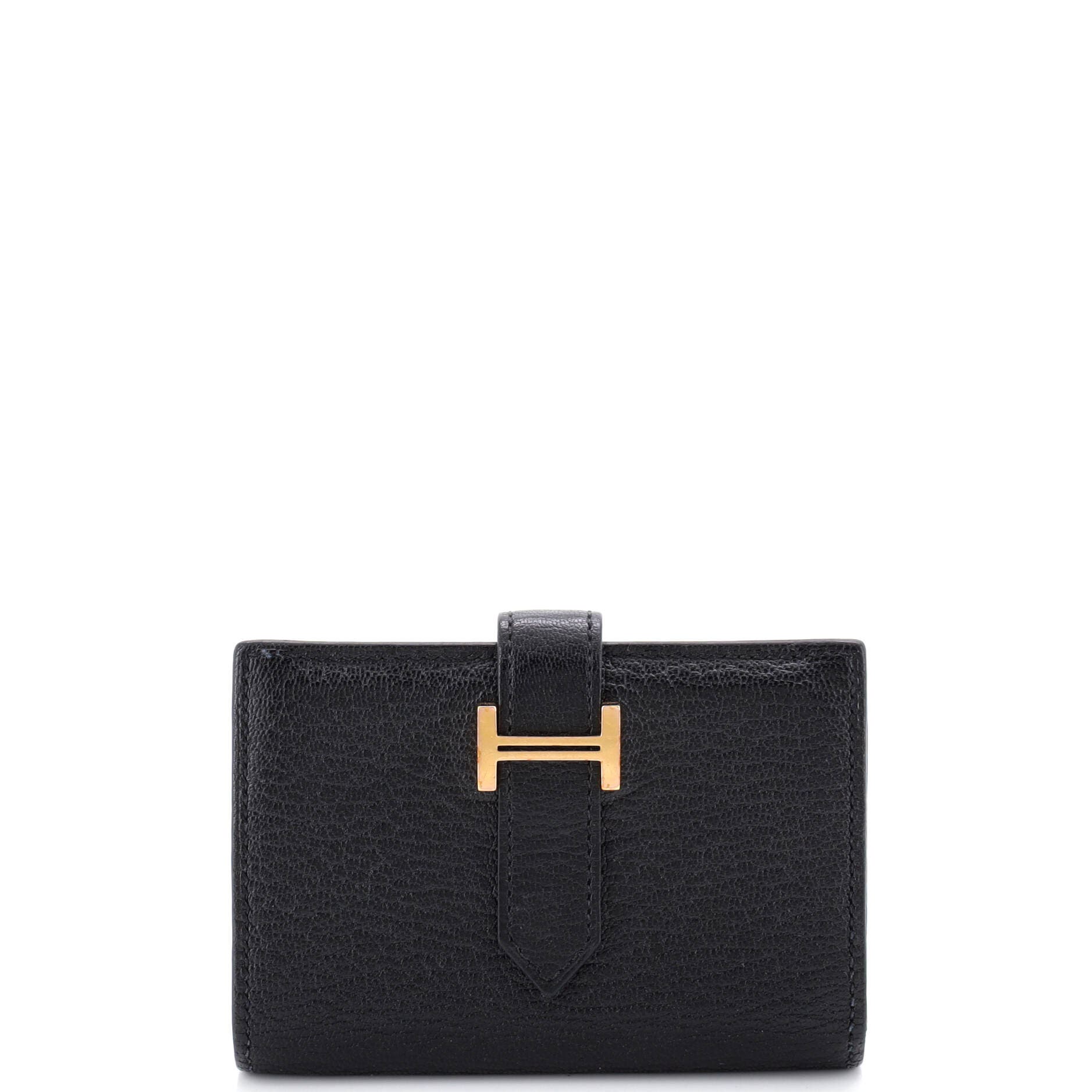 Pre-Owned Hermes Bearn Card Case Chevre Mysore, Main, color, 