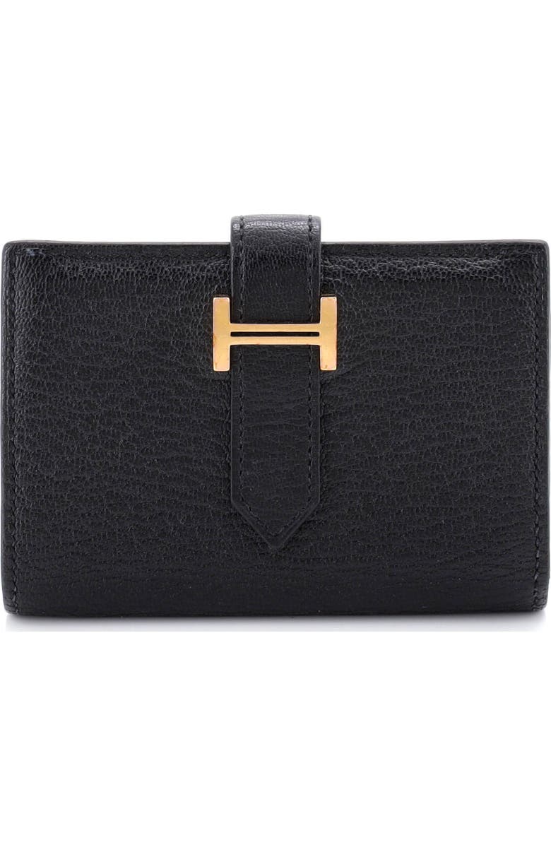 Pre-Owned Hermes Bearn Card Case Chevre Mysore, Main, color,