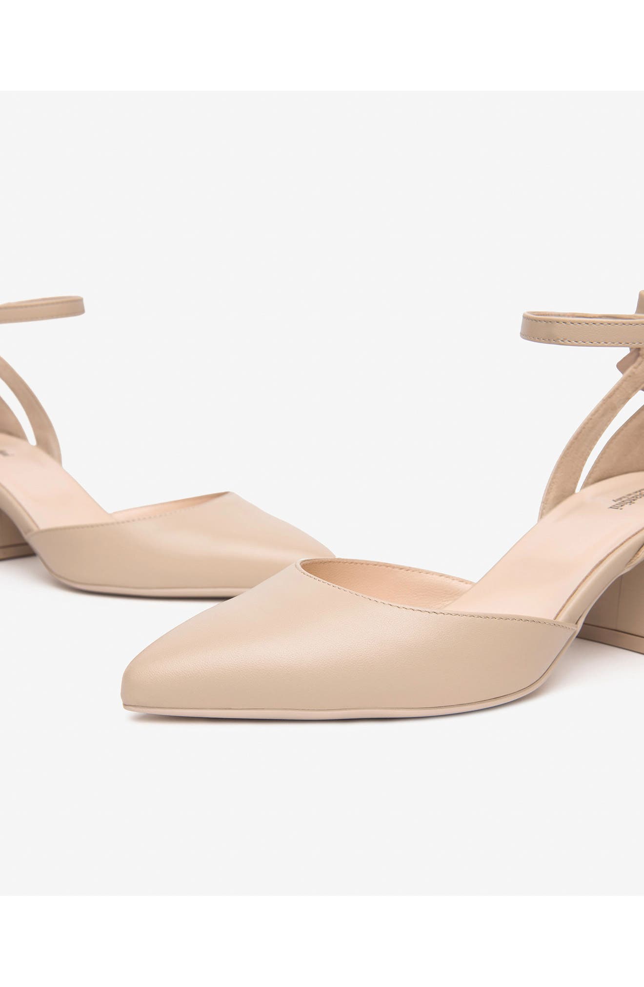 Ankle Strap Pump, Alternate, color, NATURAL