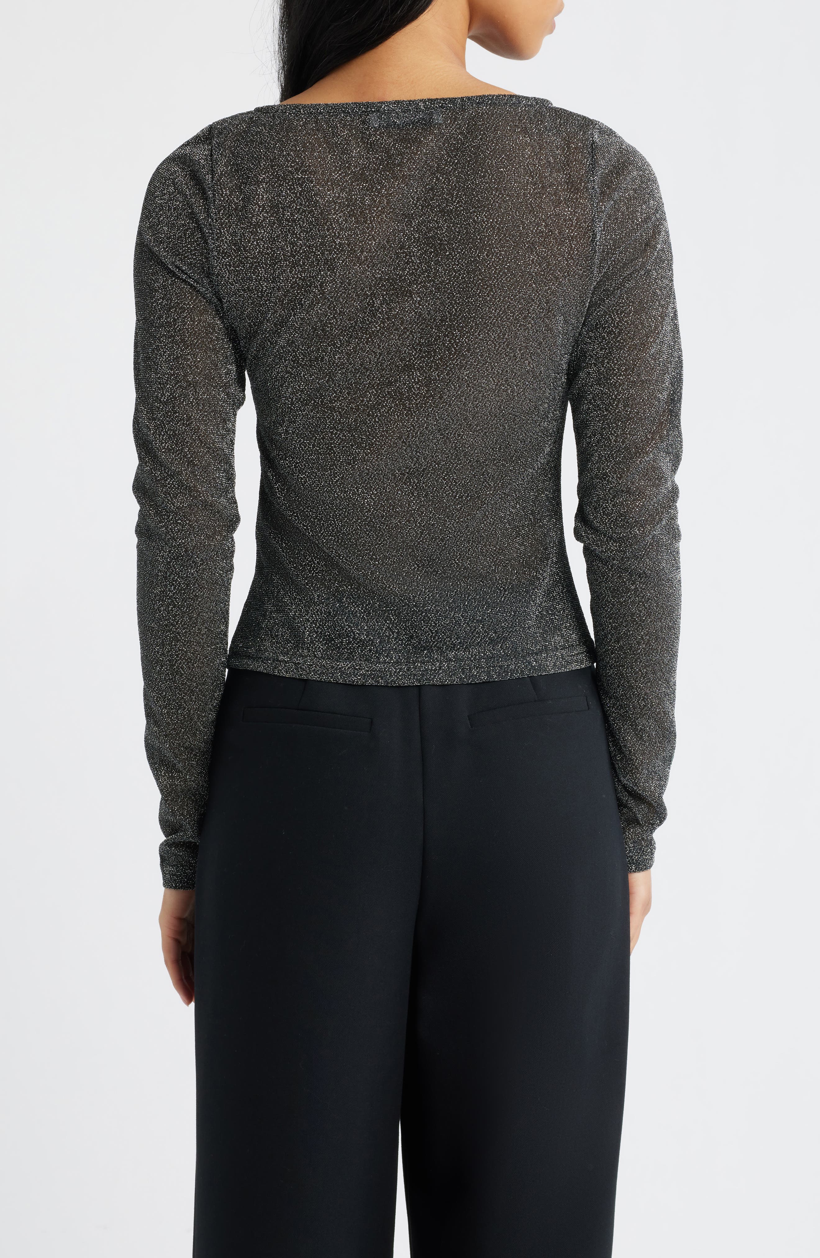 Crystal Clear Sheer Mesh Top - image 2