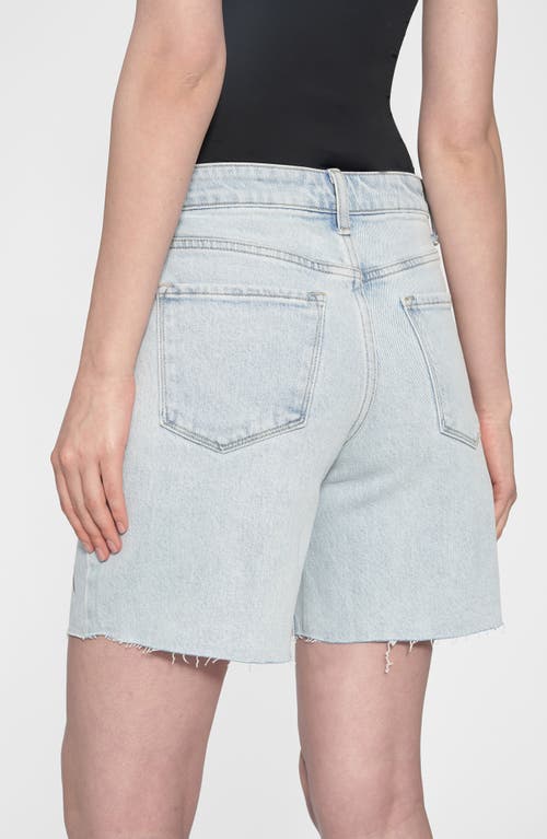 Bayeas Miki High Waist Denim Bermuda Shorts In Blue