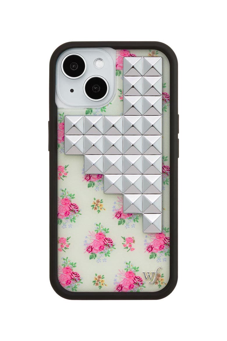 Vintage Floral Stud iPhone Case, Alternate, color, Yellow