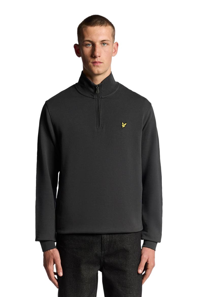 Loopback Quarter Zip Sweat, Alternate, color, Gunmetal