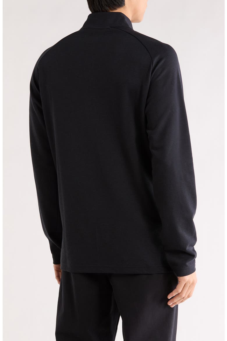 Upgraded Quarter Zip Pullover, Alternate, color, BLACK