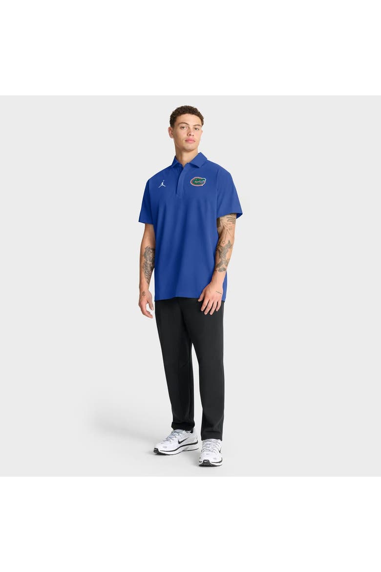 Men's Jordan Brand Royal Florida Gators 2025 Coaches Sideline Polo, Alternate, color, Royal