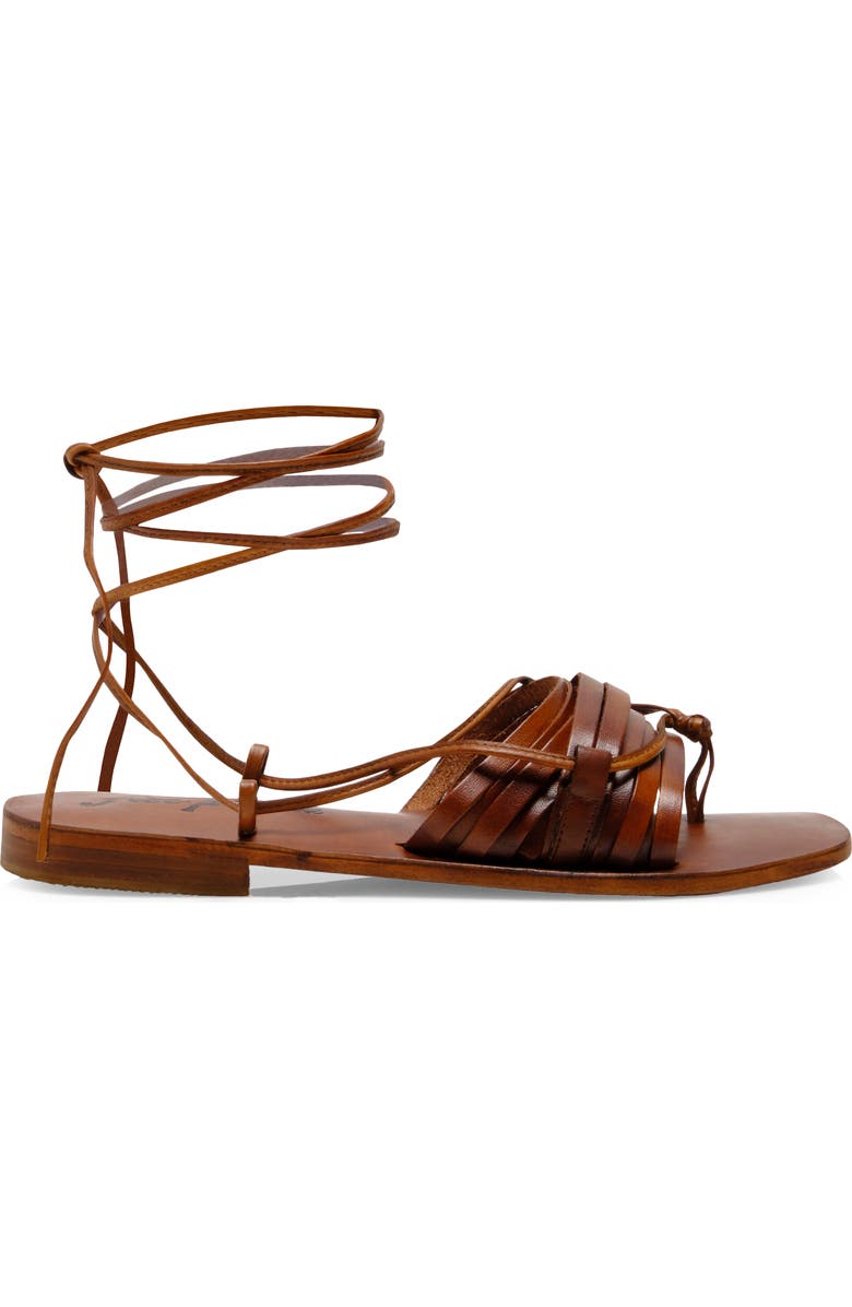 Free People Cami Huarache Wrap Sandal, Alternate, color,
