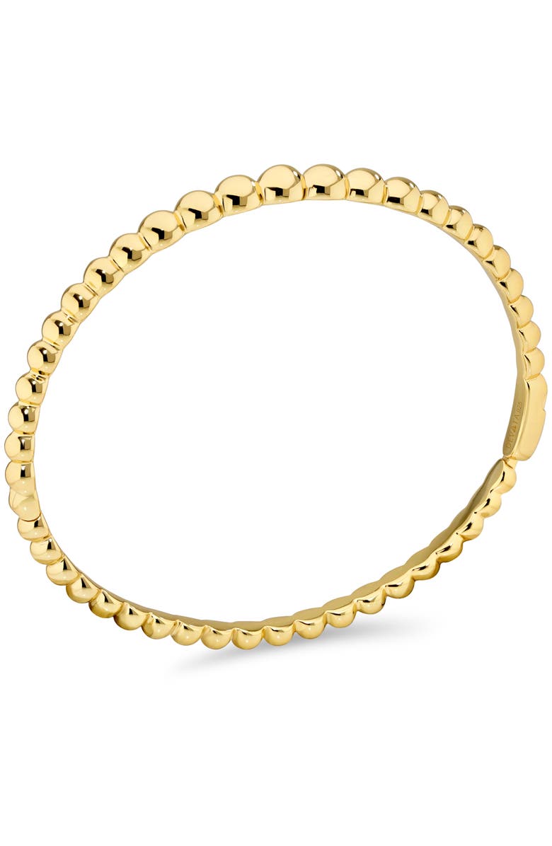 DEVATA Beaded Ball Bangle Bracelet in Gold Plated Sterling Silver, Alternate, color, Yellow Gold