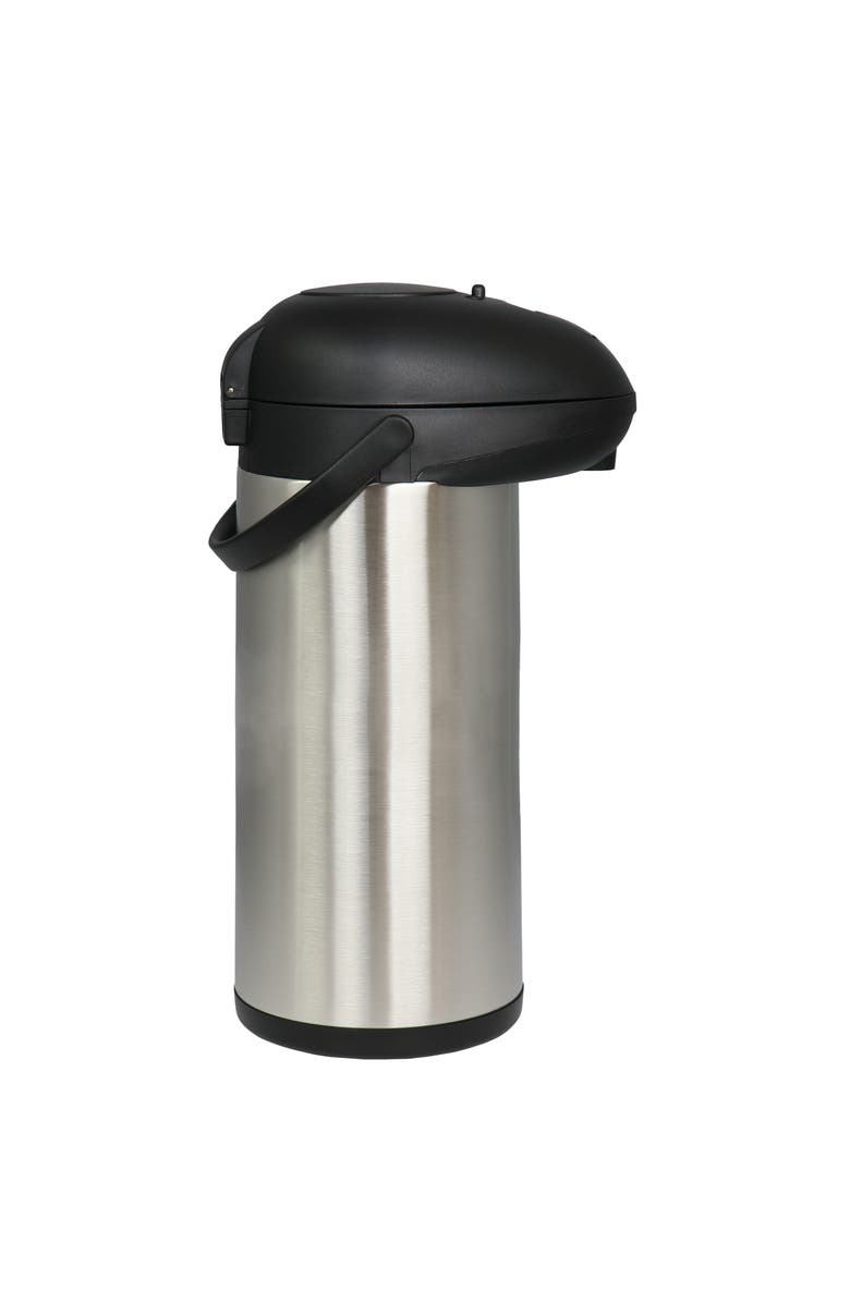 Megachef 5.3 Quart Stainless Steel Vacuum Body Pump Cap Air Pot, Alternate, color, Silver