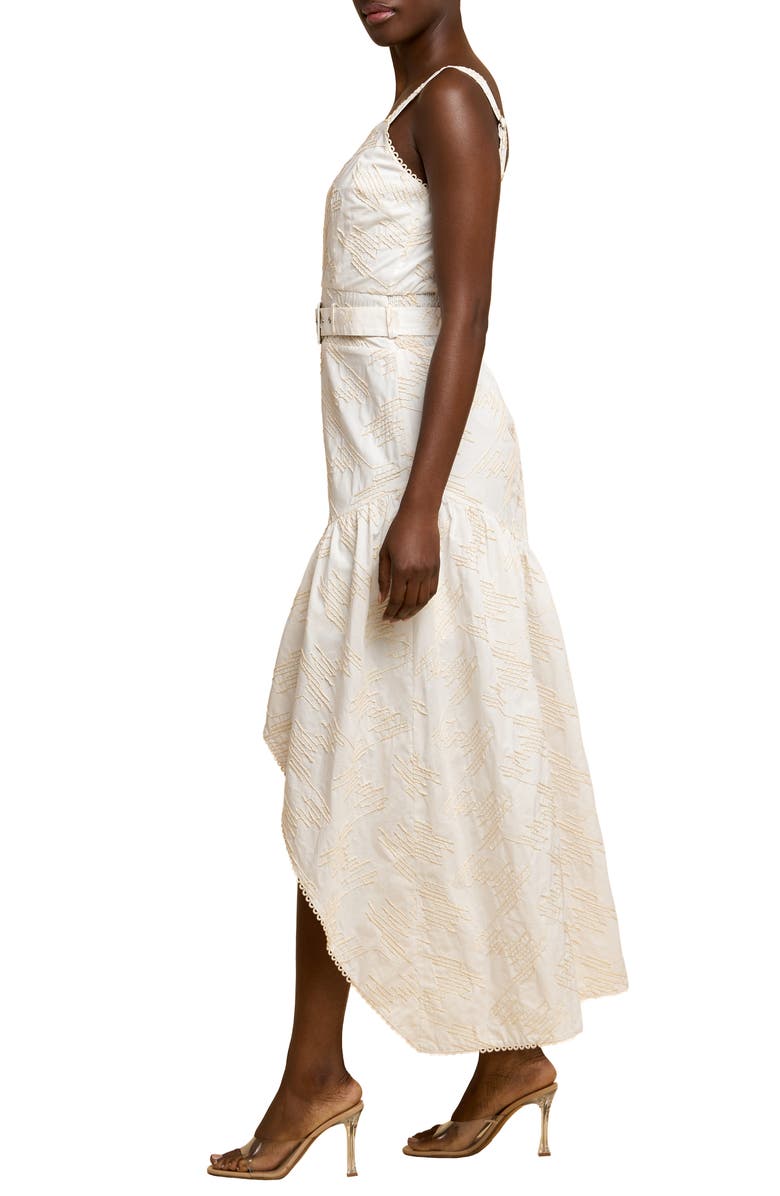 CIEBON Simala Belted High-Low Dress, Alternate, color, White