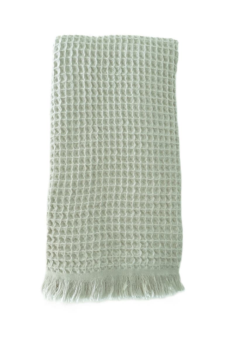 Turkish Cotton Waffle Bath Towels, Main, color, Light Green