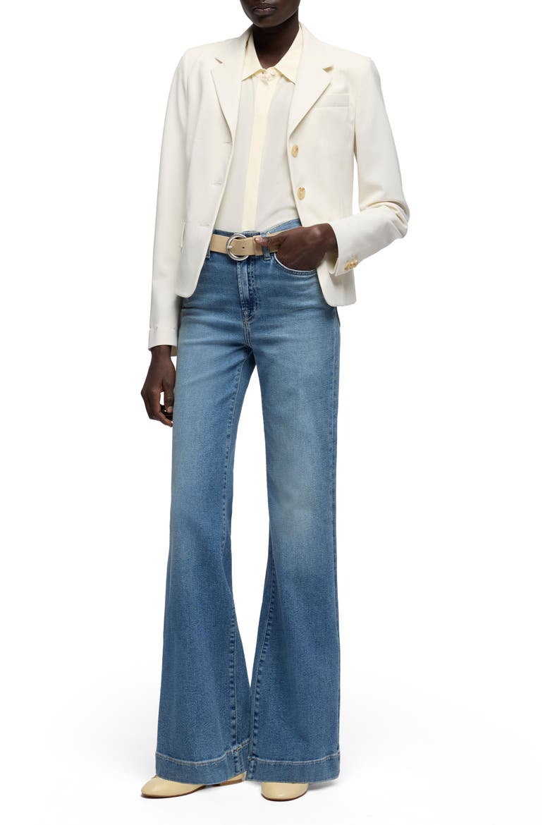 Modern Dojo Flare Jeans, Alternate, color, AQUASHADE